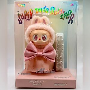 NEW Mokoko Jump Into Summer Pink Plush Pendant- POPLAND Exclusive [Damaged Box]